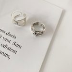 Fashion Width Surface Knot Winding Thai Silver Color Ring Open Finger Ring For Women Jewelry Gifts S-R740 - Image 2