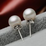 New Simple S 9 2 5 Exquisite Round Pearl Geometric Jewelry ring for women Engagement Wedding Gift Ear Pin Ear Studs earring - Image 5