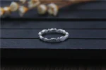 Real S 999 Silver Fine Jewelry for Women Handmade Engraved Fishes Finger Rings - Image 3